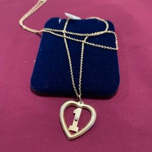 14k Gold Diamond Heart Necklace